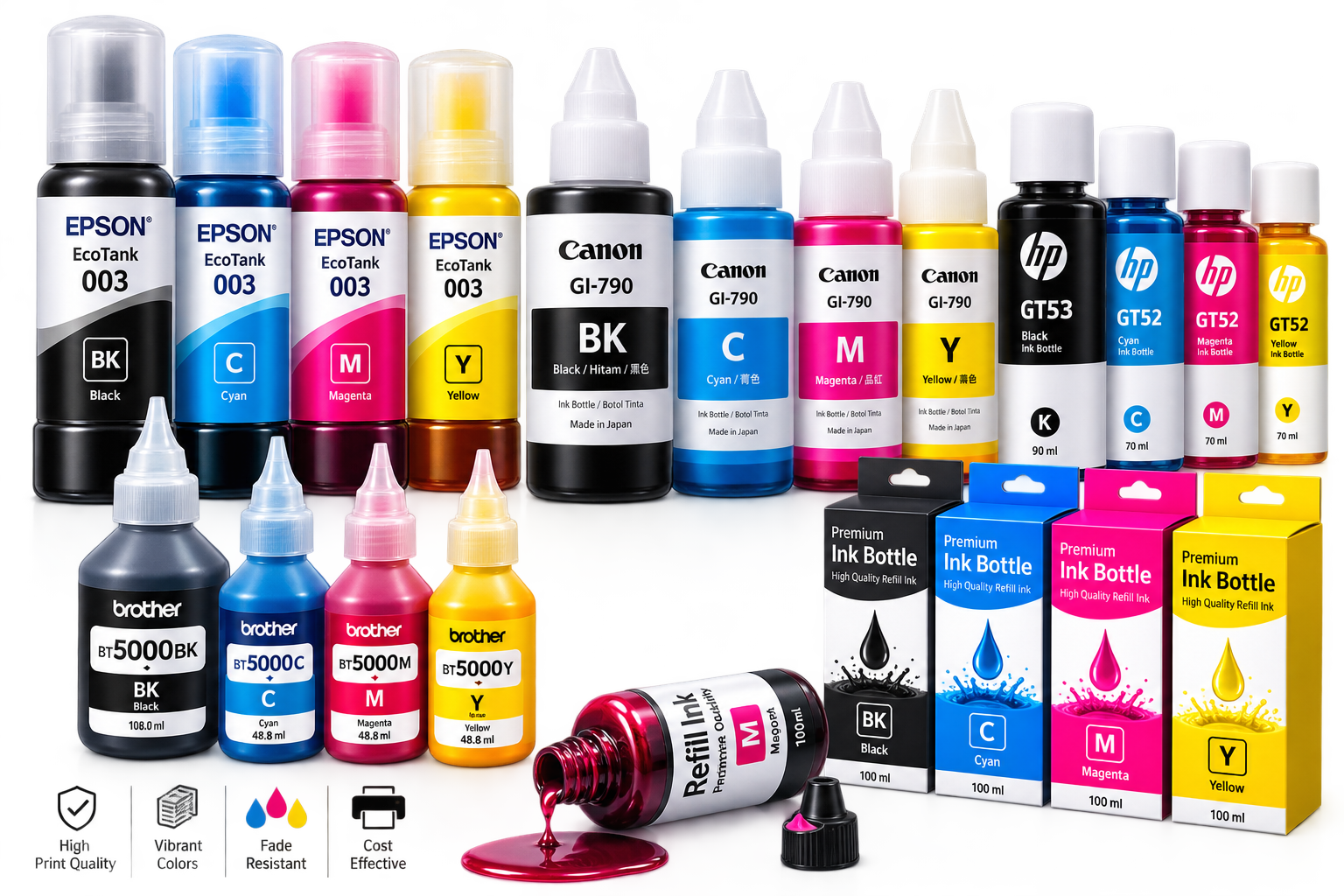 Ink bottles