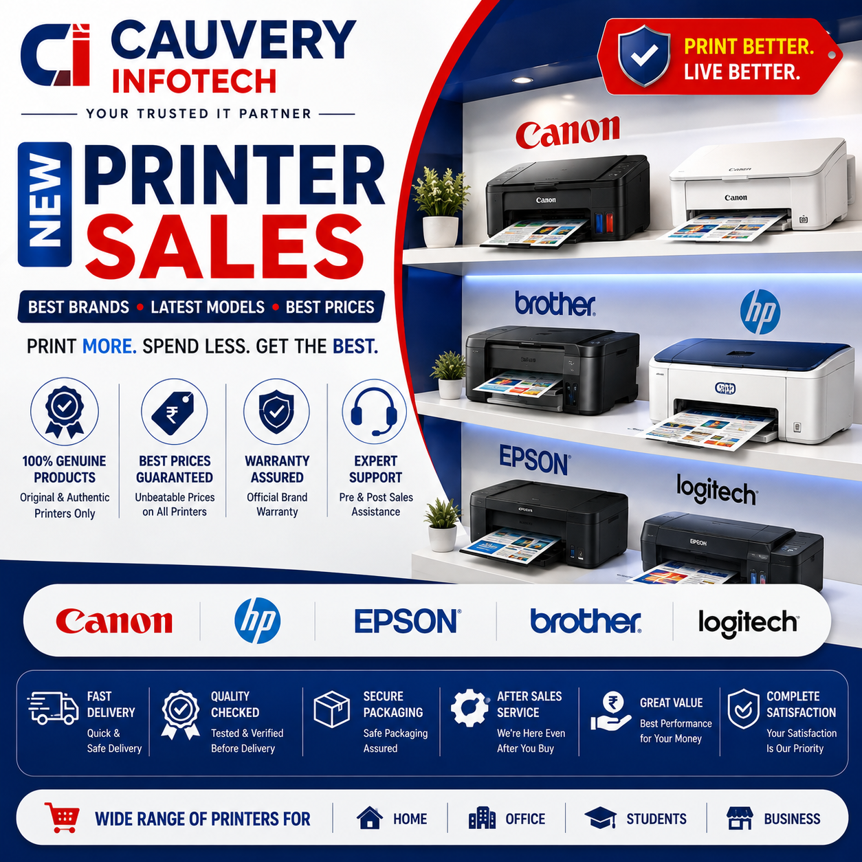 Printer sales — Cauvery Infotech Bengaluru